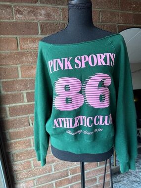 Victoria's Secret PINK Green Sweatshirt